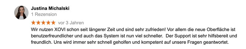 XOVI Erfahrung: zufriedener Kunde